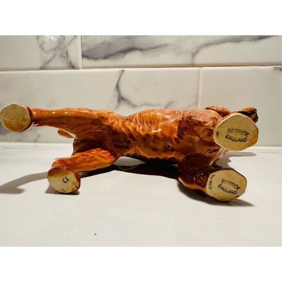 Vintage Beswick England Red Cocker Spaniel Porcelain Dog Figure - Picture 6 of 7